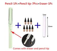 Crayon Éternel Pour Enfants,Stylos Mignons,Peinture,Art,Fournitures De Bureau Et Scolaires,Pointes Extron,Ensemble De Recharge,Papeterie,9 Pièces - Type Light Green-9pcs