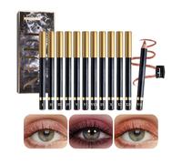 Crayon Eye Lliner 12 Couleurs - Crayon De Maquillage Pour Les Yeux, Ensemble De Stylos Pour Les Yeux Longue Durée | Crayon D' à Paupières 12 Couleurs, Crayon Eye Liner Coloré à Paillettes Pour Fe