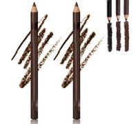 Crayon Eyeliner Duo Waterproof 24h Revlrostre, Crayon Eyeliner Waterproof, Eyeliner Occasionnel, Sans bavures, Maquillage Yeux Résistant à l'Affaiblissement (03#Brown*2)