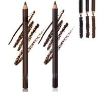 Crayon Eyeliner Duo Waterproof 24h Revlrostre, Crayon Eyeliner Waterproof, Eyeliner Occasionnel, Sans bavures, Maquillage Yeux Résistant à l'Affaiblissement (02#+03#)