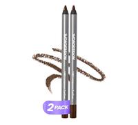 Crayon Eyeliner Marron Longue Tenue Wonderskin 1440, Lot de 2 - Crayon Eyeliner Imperméable, Affûté et Résistant aux Bavures (Brown Sugar)