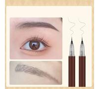 Crayon Eyeliner Waterproof Longue Durée Sans Floraison,Tête Ultra Mince,Stylo Tatouage Eyebloggtattoo,Eau Liquide,0.01mm,2pcs.Grey.