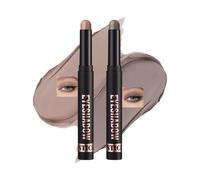 Crayon Fard a Paupiere Matte, Longue Durée Imperméable, Brun Clair + Brun Bâton Ombre a Paupiere, Smooth Texture Fards à Paupières Crème, Highly Pigmented Facile à Utiliser, Maquillage Femme Stick