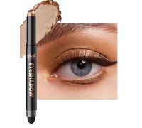 Crayon Fard a Paupiere Paillette, Longue Durée Imperméable, Pivotant Bronze Bâton Ombre a Paupiere Paillettes, Smooth Texture Fards à Paupières Crème, Hight Pigmenté Avec Pinceau, Maquillage Femme-11