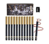 Crayon fard à paupières 12 couleurs - Lot de 12 stylos eyeliner - 12 couleurs - Crayon fard à paupières coloré à paillettes pour femmes, hommes, artistes de maquillage