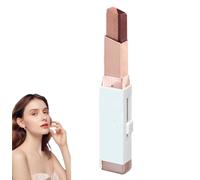 Crayon Fard à Paupières Bicolore - Stick Ombre à Paupières Dégradé et Scintillant 2-en-1 - Longue Tenue et Résistant à l'Eau - Application Facile pour un Maquillage qui Dure Toute (E)