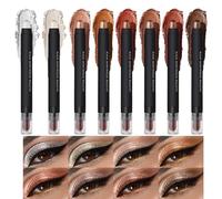 Crayon Fard À Paupières | Lot De 8 Sticks À Paupières Crémeux,Effet Lumière & Brillant - Liner Crémeux Multi-Usage Pour Femmes & Filles - Maquillage Fête & Beauté