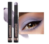 Crayon Fard à Paupières Pailleté Ombre à Paupières Crème Imperméable Brillant Maquillage Yeux Marron, Noir, Bleu