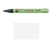 Crayon feutre déco painter 1-2 mm-blanc marabu mr012231070 Blanc G