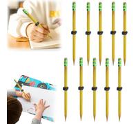 Crayon fileté pour le TDAH - Crayon fileté pour le TDAH et l'anxiété, crayon d'écompression pour noix, crayon fileté en bois avec écrou coulissant, crayon portable pour enfants et adultes
