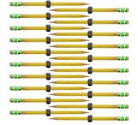 Crayon fileté silencieux avec écrou coulissant pour soulager le stress et la concentration, fournitures scolaires sensorielles en bois, outil d'écriture, crayon d'écriture