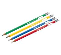 Crayon fin avec gomme pour apprendre à écrire en colorino triangulaire