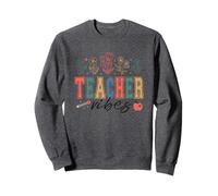 Crayon Fleur Apple Teacher Vibes Sweatshirt