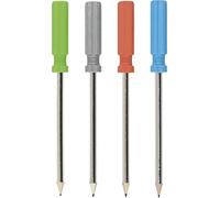 Crayon Gomme en Forme de Tournevis, 18cm, Assorties, Lot de 4