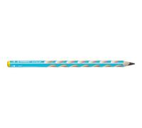 Crayon graphite ergonomique - STABILO EASYgraph - 1 crayon à papier HB - gaucher - bleu clair