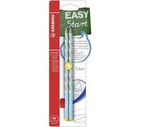 Crayon graphite ergonomique - STABILO EASYgraph S - Blister x 2 crayons papier - HB - bleu - gaucher