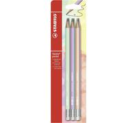 Crayon Graphite STABILO Swano Avec Gomme - Baril Pastel - HB - Assortiment De 6
