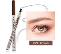 Crayon imperméable de stylo de sourcil d'eye-liner de sourcil d'oeil avec le cosmétique de maquillage de brosse