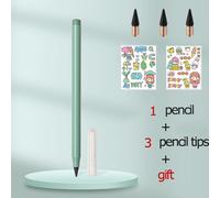 Crayon Infini Avec Gomme,Nouvelle Technologie Kawaii,Écriture Illimitée,Crayons Éternels Et Cadeaux,Fournitures Artistiques,Papeterie Scolaire - Type Morandi Green Set