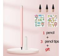 Crayon Infini Avec Gomme,Nouvelle Technologie Kawaii,Écriture Illimitée,Crayons Éternels Et Cadeaux,Fournitures Artistiques,Papeterie Scolaire - Type Light Pink Set