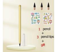 Crayon Infini Avec Gomme,Nouvelle Technologie Kawaii,Écriture Illimitée,Crayons Éternels Et Cadeaux,Fournitures Artistiques,Papeterie Scolaire - Type Light Yellow Set