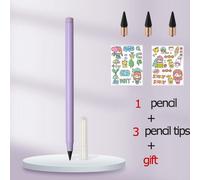 Crayon Infini Avec Gomme,Nouvelle Technologie Kawaii,Écriture Illimitée,Crayons Éternels Et Cadeaux,Fournitures Artistiques,Papeterie Scolaire - Type Purple Set