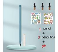 Crayon Infini Avec Gomme,Nouvelle Technologie Kawaii,Écriture Illimitée,Crayons Éternels Et Cadeaux,Fournitures Artistiques,Papeterie Scolaire - Type Morandi Blue Set