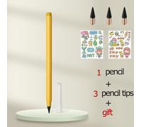 Crayon Infini Avec Gomme,Nouvelle Technologie Kawaii,Écriture Illimitée,Crayons Éternels Et Cadeaux,Fournitures Artistiques,Papeterie Scolaire - Type Yellow Set