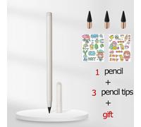 Crayon Infini Avec Gomme,Nouvelle Technologie Kawaii,Écriture Illimitée,Crayons Éternels Et Cadeaux,Fournitures Artistiques,Papeterie Scolaire - Type White Set