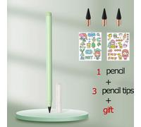 Crayon Infini Avec Gomme,Nouvelle Technologie Kawaii,Écriture Illimitée,Crayons Éternels Et Cadeaux,Fournitures Artistiques,Papeterie Scolaire - Type Light Green Set