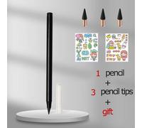 Crayon Infini Avec Gomme,Nouvelle Technologie Kawaii,Écriture Illimitée,Crayons Éternels Et Cadeaux,Fournitures Artistiques,Papeterie Scolaire - Type Black Set
