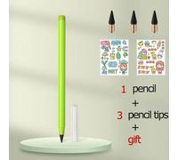 Crayon Infini Avec Gomme,Nouvelle Technologie Kawaii,Écriture Illimitée,Crayons Éternels Et Cadeaux,Fournitures Artistiques,Papeterie Scolaire - Type Green Set