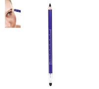 crayon khol noir avec brosse Crayon à sourcils de conception spéciale double-tête semi-permanente concepteur de tatouage étanche stylo de lig(Noir)