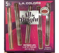 Crayon l vres automatique LA COLORS All Is Bright, 5 pi ces, l vres d finies, 1 unit (lot de 1)