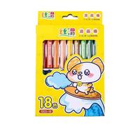 Crayon lavable 12/18/24/36 couleurs faciles à prendre en main pour enfants âgés de 3 ans, livre de coloriage, dessin, fournitures d'art lavables pour enfants