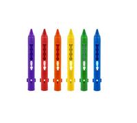 Crayon lavable facile à prendre en main - Soluble dans l'eau - Pour enfants et tout-petits, gribouillage, Halloween, corps et visage - Marqueurs lavables