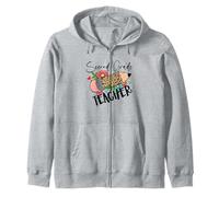 Crayon léopard pour Enseignant de deuxième année Sweat à Capuche