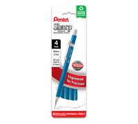 Crayon m canique Pentel Sharp (0,7 mm), trait moyen, corps bleu, lot de 4 (P207PF4C)