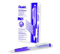 Crayon m canique Pentel Twist Erase CLICK 0,7 mm Corps transparent Poign e violette Bo te de 12 (PD277TV)