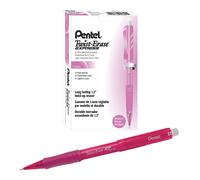 Crayon m canique Pentel Twist-Erase EXPRESS 0,7 mm, corps rose, bo te de 12 QE417P