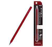 Crayon m tallique SUN-STAR Stationery S4482654 Metacil Metallic Red, mine noire 2H #4 (avec autocollant holographique authentique, tats-Unis uni