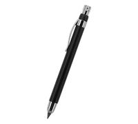 Crayon Mécanique Automatique 5,6mm en Métal Noir pour Marquage | Recharge Facile, de Fatigue, pour Designers et Ingénieurs de Chantier, Surfaces Bois et Carnets