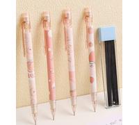 Crayon Mécanique Avec Plomb 0.5mm, 5 Pièces/Paquet, Mignon, Pêche Douce, Fournitures De Papeterie Scolaire, Cadeau, Prix Des Étudiants