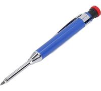 Crayon mécanique de charpentier robuste avec taille-crayon Long Nose Deep Hole pour le travail du bois et la construction Bleu