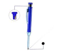 Crayon Mécanique De Charpentier Solide Avec Plomb De Recharge,Taille-Crayon Intégré,Stylo À Trous Profonds,Travail De Calcul,Papeterie Scolaire,Fournitures De Bureau - Type Blue Pencil