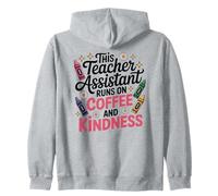 Crayon Mignon café et gentillesse Assistant Enseignant Sweat à Capuche