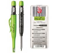 Crayon mine graphite PICA-DRY 30403 avec étui à mines de rechange