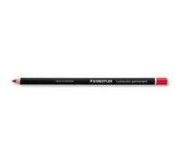 Staedtler Crayons graphite GLASOCHROM ronds, permanent, pour tous supports, mine rouge, lot de 12