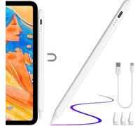 Crayon pour Apple iPad A16/11ème, stylet à charge rapide pour iPad A16/11-6e génération 2025-2018, Air 11"/13" M3/M2/5e-3ème, Pro 13"/11"/M4/12,9", Mini A17 Pro/6/5th Inclinaison de rejet de la paume
