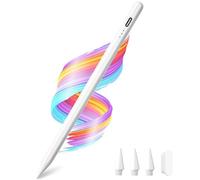 Crayon pour Apple iPad A16/11ème, stylet à charge rapide pour iPad A16/11-6e génération 2025-2018, Air 11"/13" M3/M2/5e-3ème, Pro 13"/11"/M4/12,9", Mini A17 Pro/6/5th Inclinaison de rejet de la paume